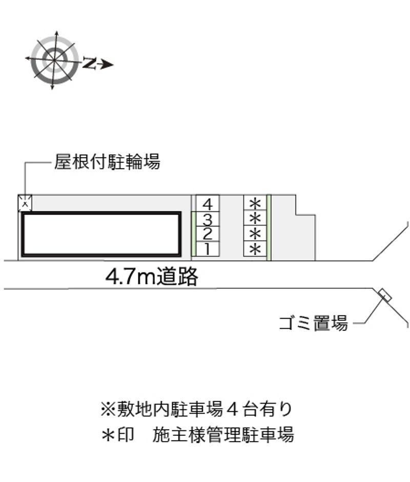 レオパレスＳＫＹプラザ 配置図