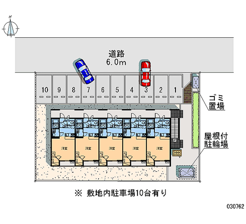 レオパレスＦ 月極駐車場