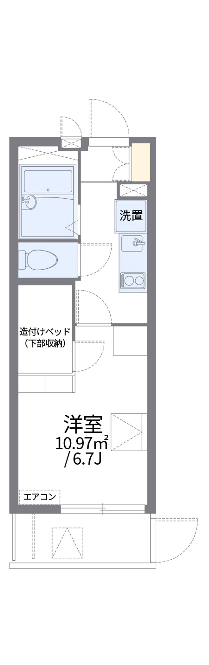 レオパレス椎の実４ 間取図