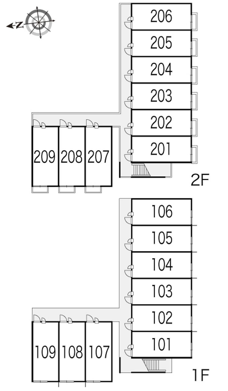 レオパレス赤池Ａ 間取配置図