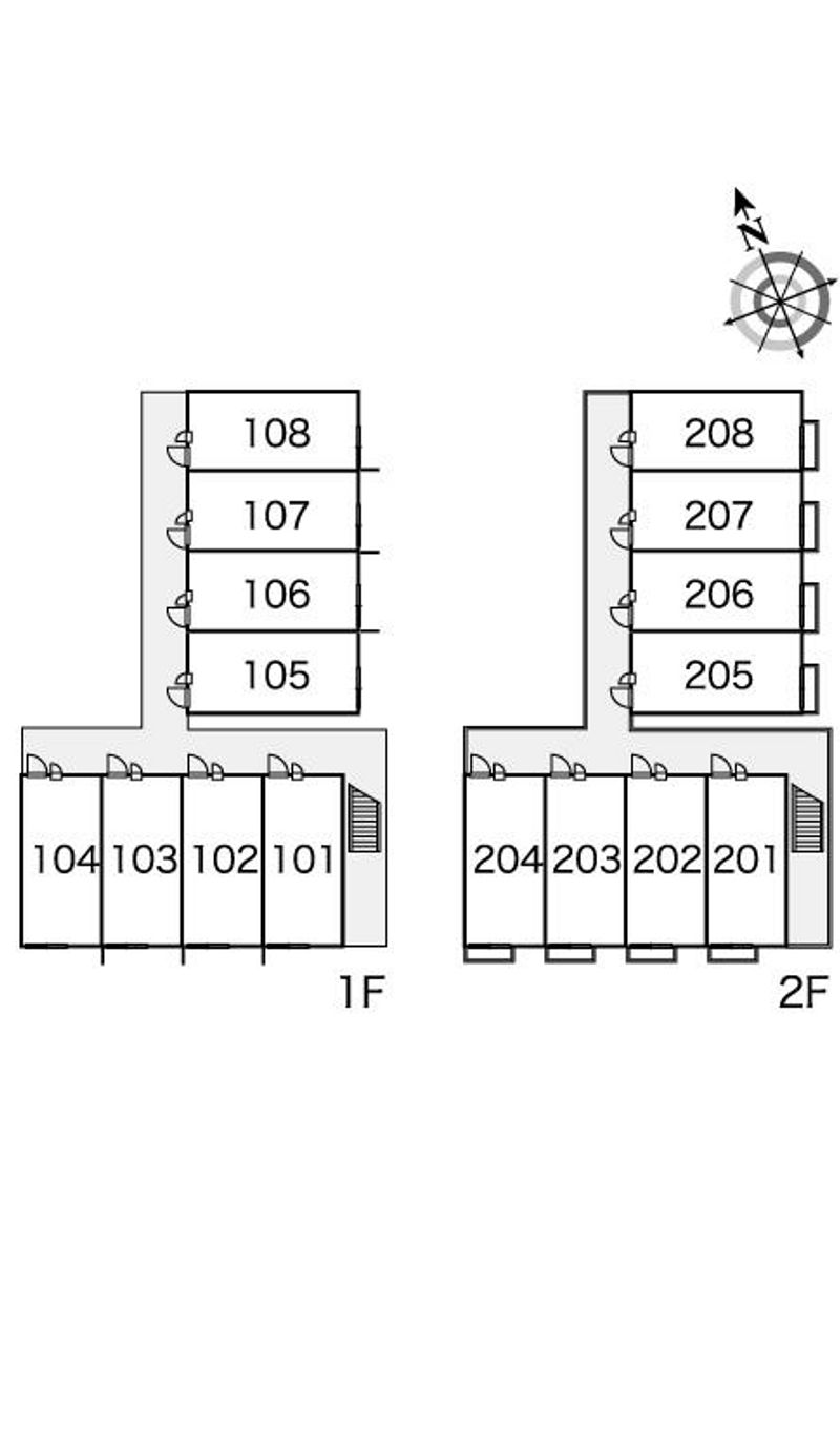 レオパレスクレール　シャンブル 間取り配置図
