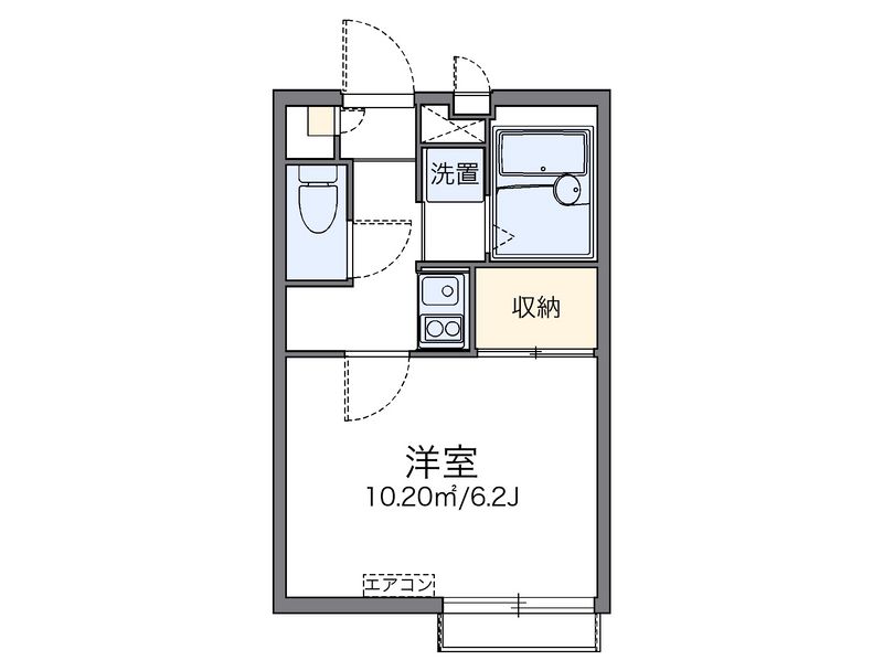 レオパレスアルカディアみゆき 間取図