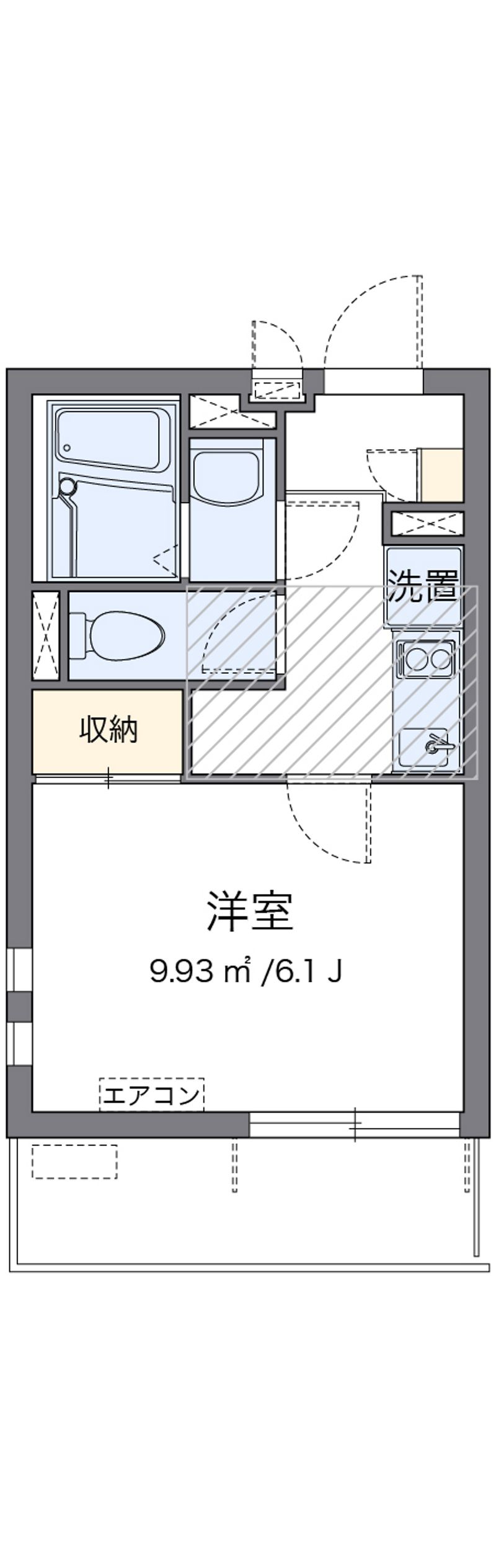 クレイノＣＯＬＺＡ 間取図