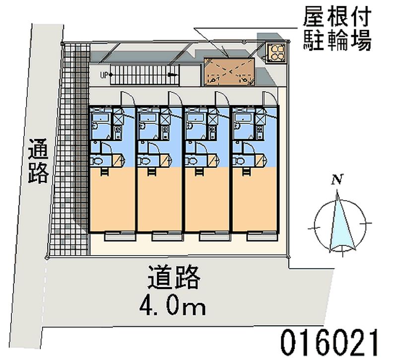 レオパレスグランデⅡ 区画図