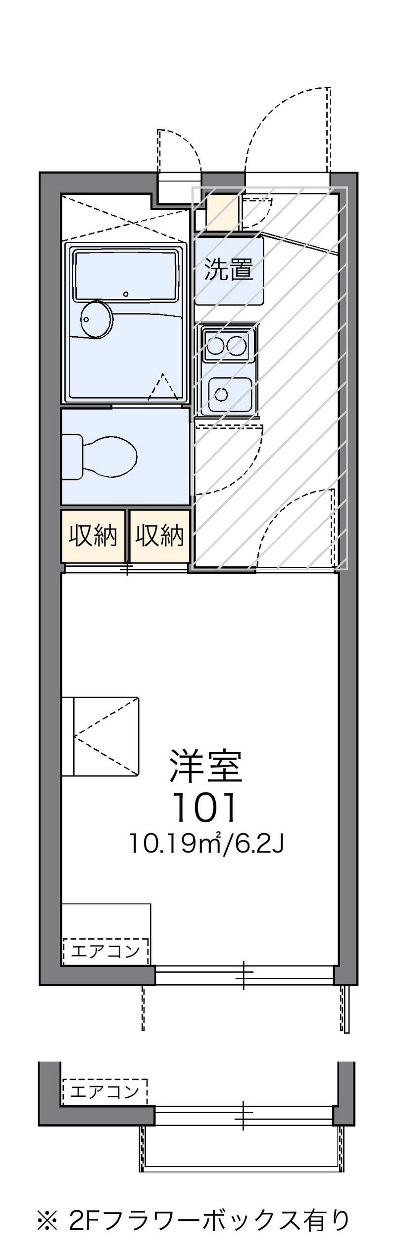 レオパレスマロンフィルド 間取図