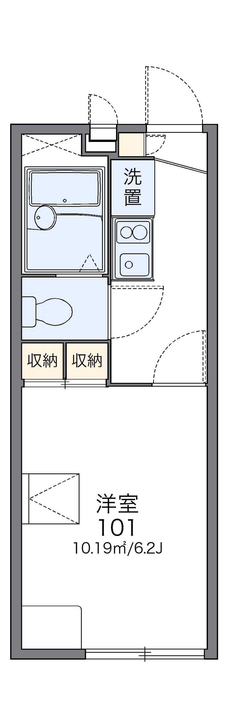 レオパレスピュア 間取図