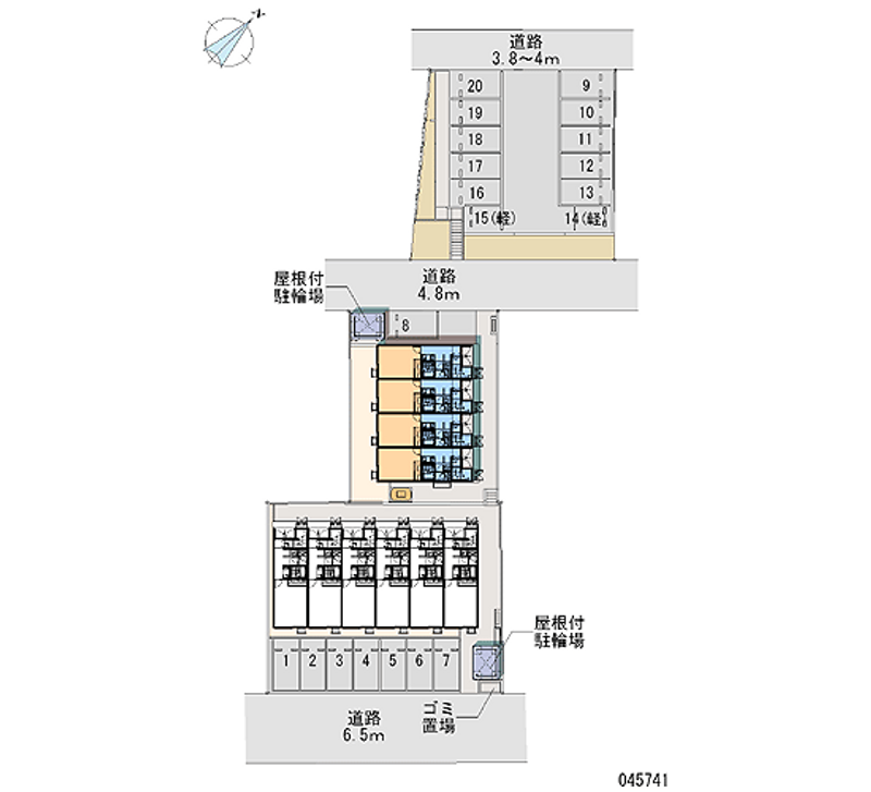 45741 Monthly parking lot