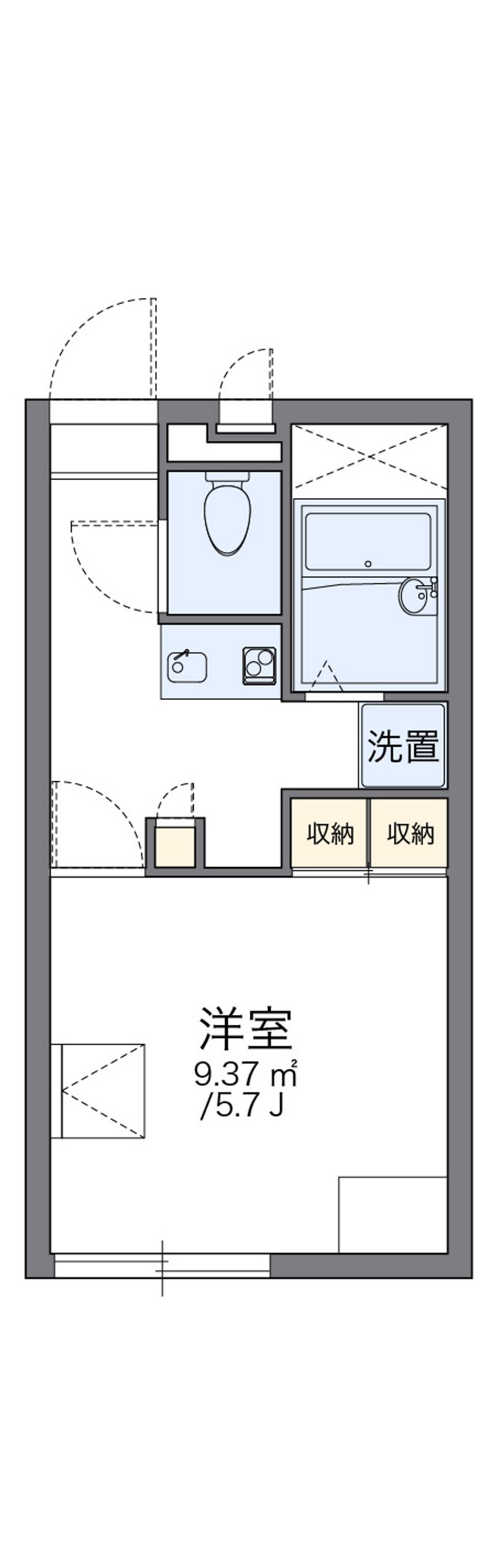 レオパレスミルキーウェイ 間取図