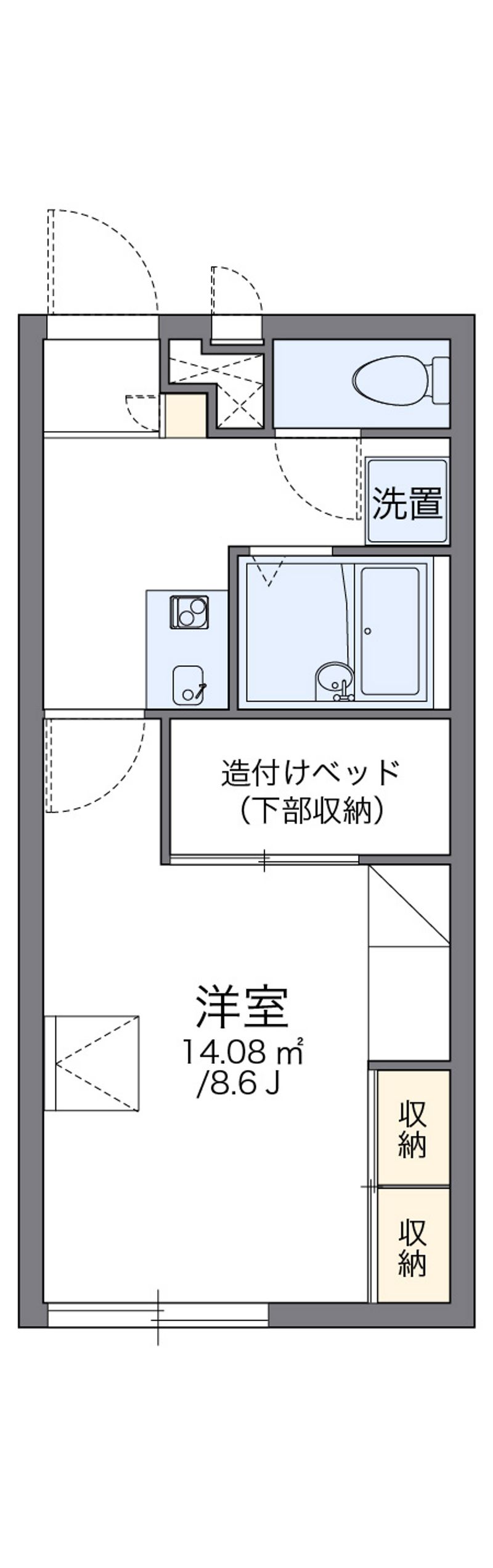 レオパレスリードスクリーンⅤ 間取図