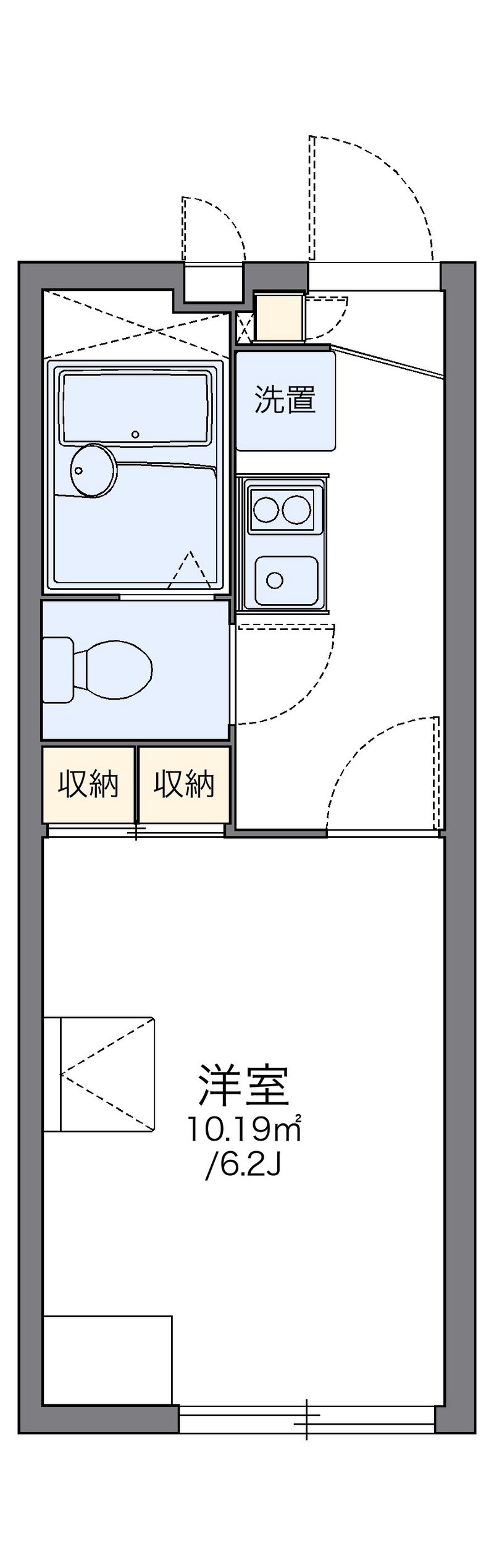 レオパレスプレジール 間取図