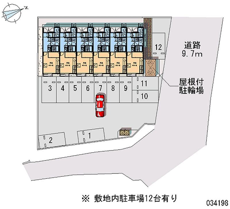 レオパレス雅Ⅲ 月極駐車場