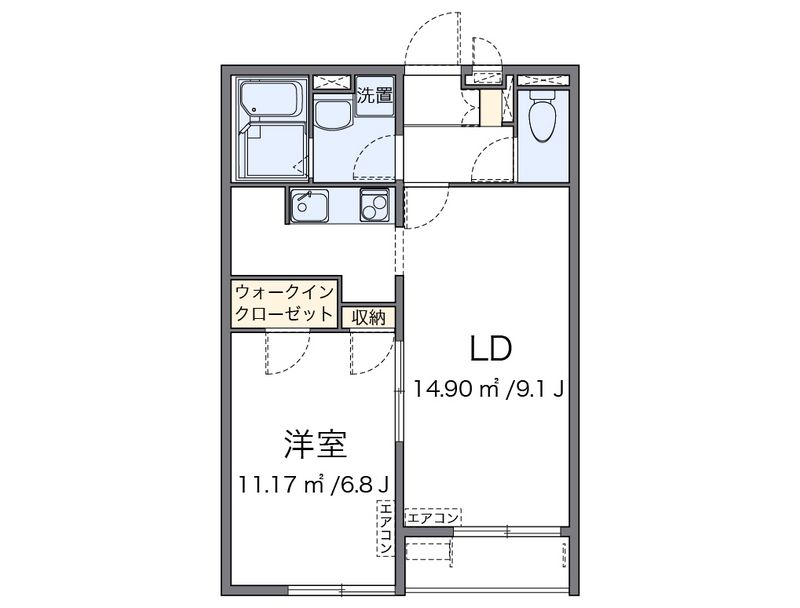 レオネクストみやびⅢ 間取図