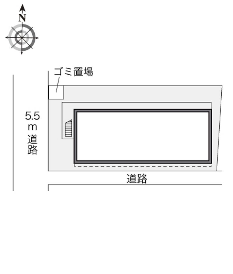 レオパレスハナブサＮａｒａⅡ 配置図