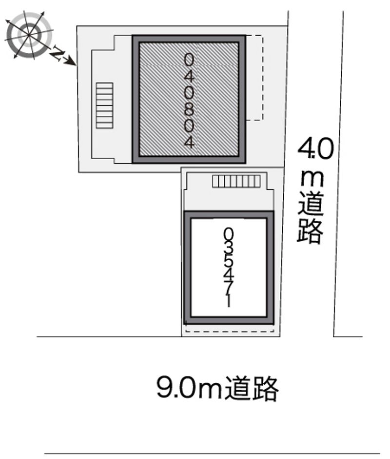 レオパレス田園調布Ｂ 配置図