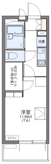 レオパレスモリエール　Ⅱ 間取り図