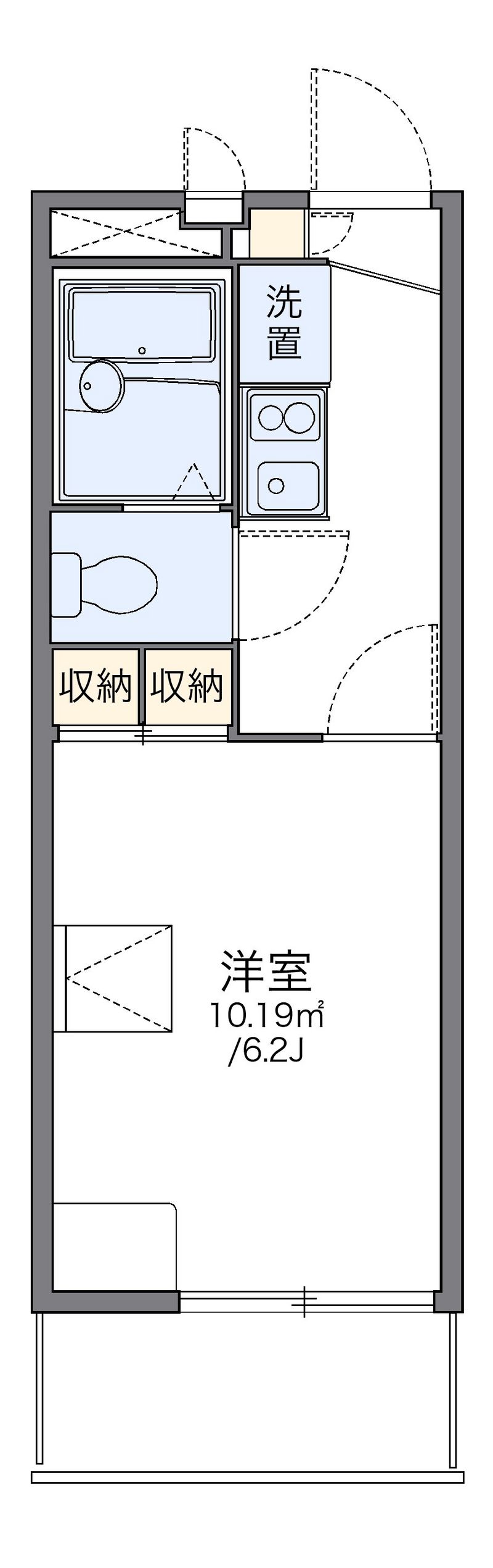 レオパレス西陵 間取図