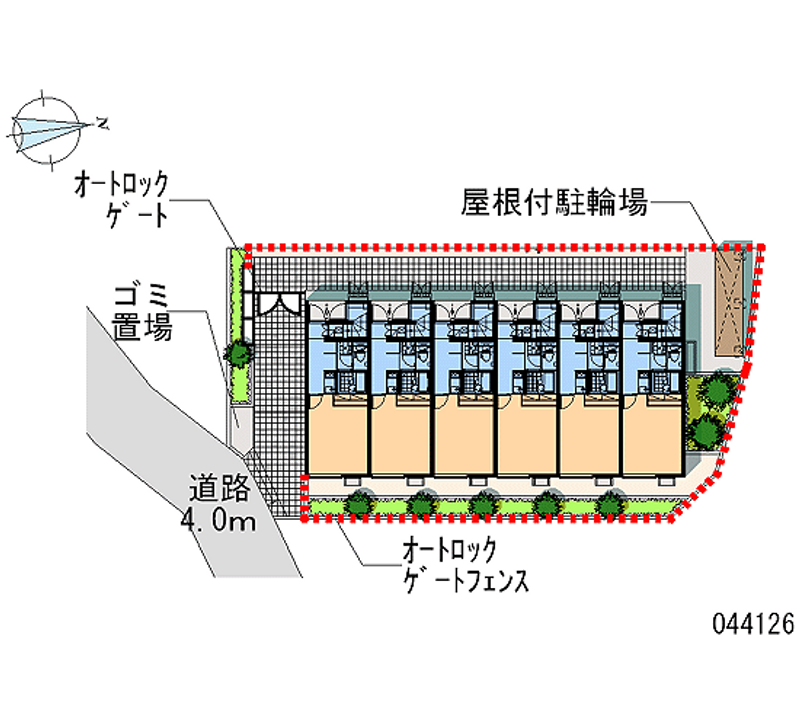 レオネクストプラシード　Ｂ 区画図