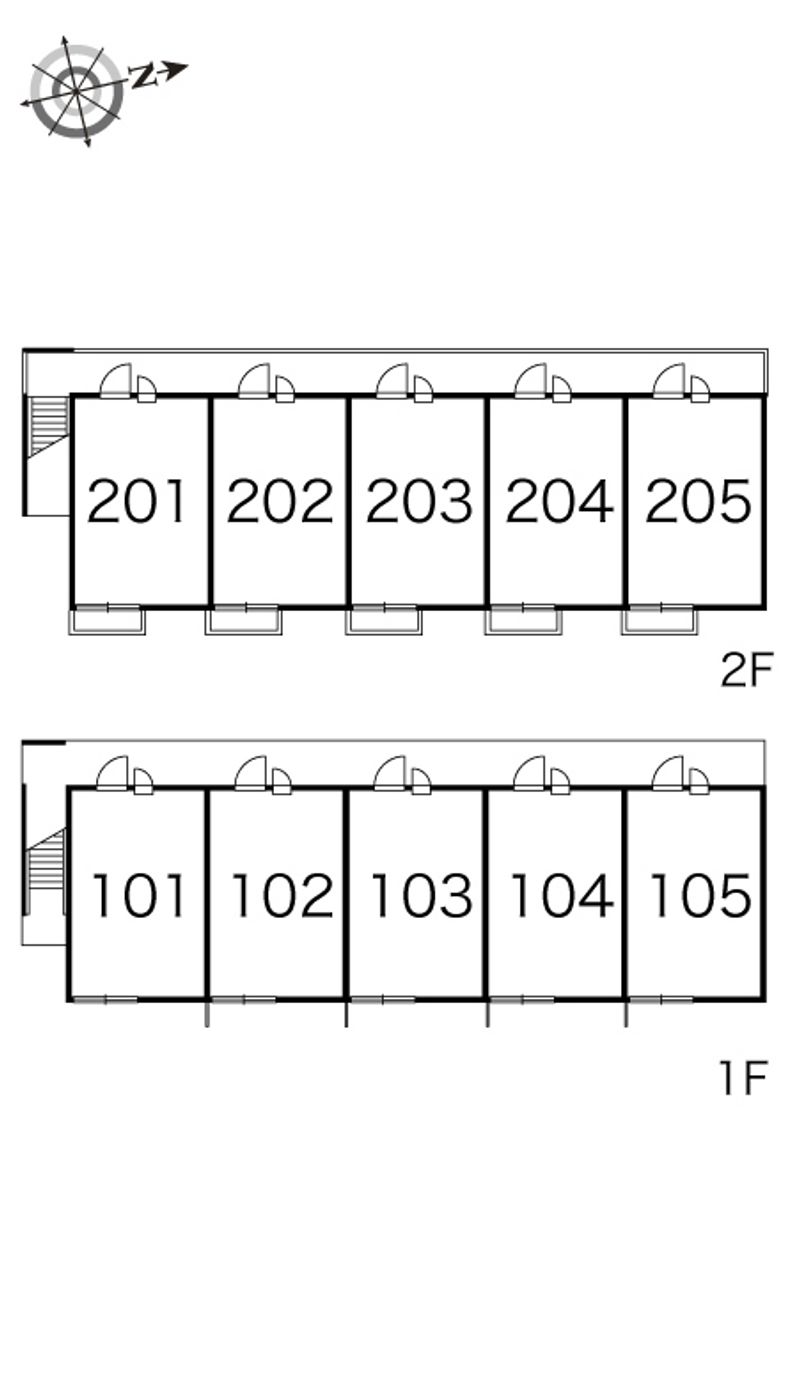 レオパレスルネッサⅡ 間取り配置図