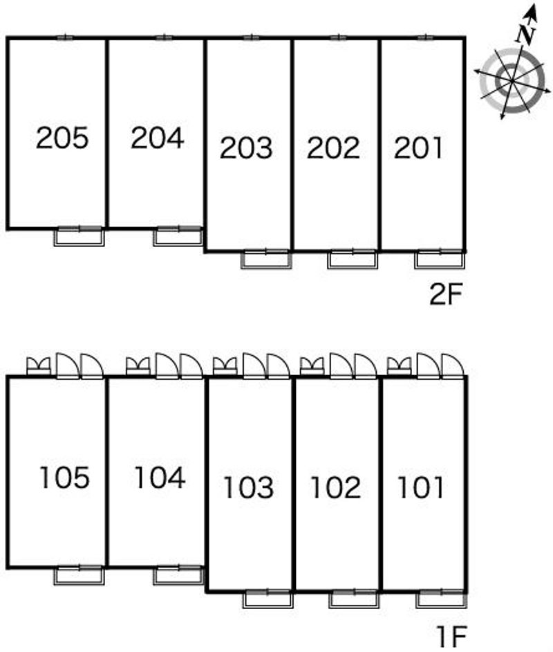 レオパレス咲樹 間取配置図