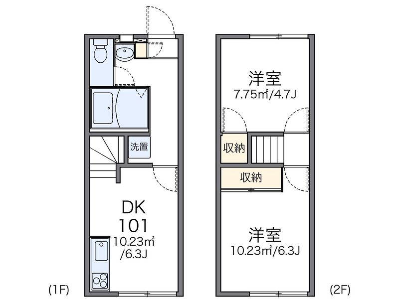 レオパレスソレイユ　エスト 間取図