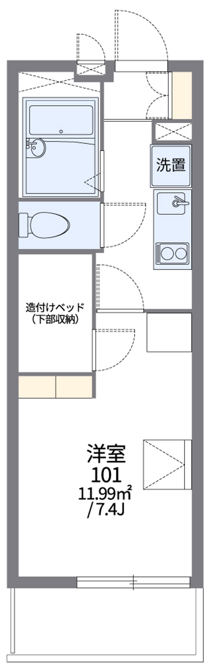 レオパレス石神井公園 間取図