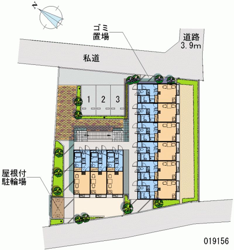 レオパレスルミエール 区画図