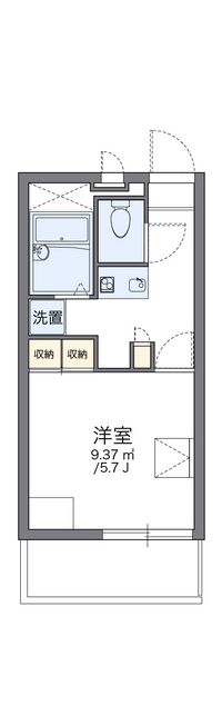 レオパレスメープル 間取り図