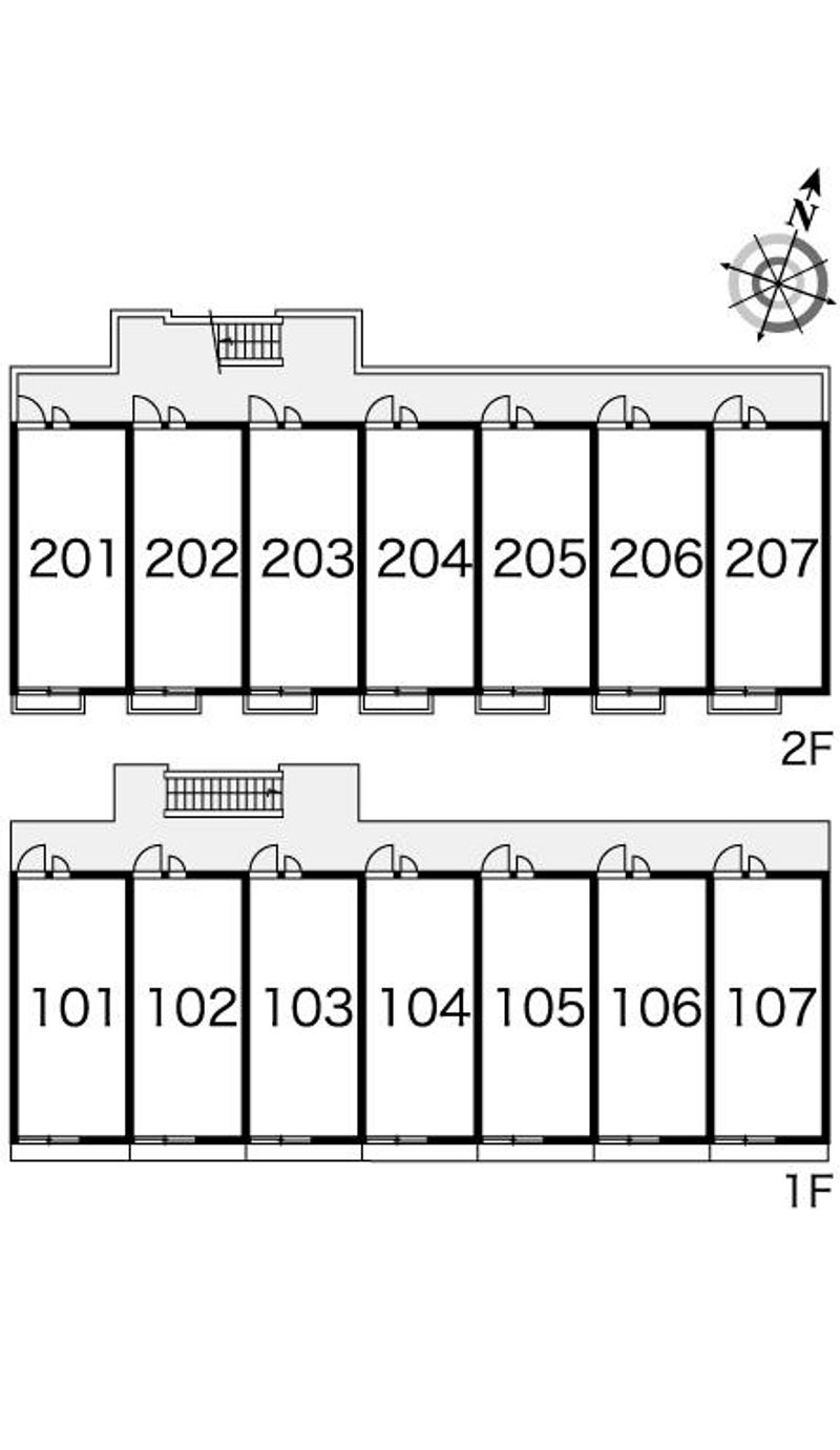 レオパレスクレド六甲 間取り配置図