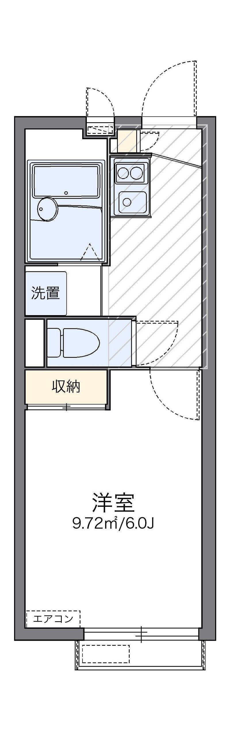 レオパレスアズール東大宮 間取図