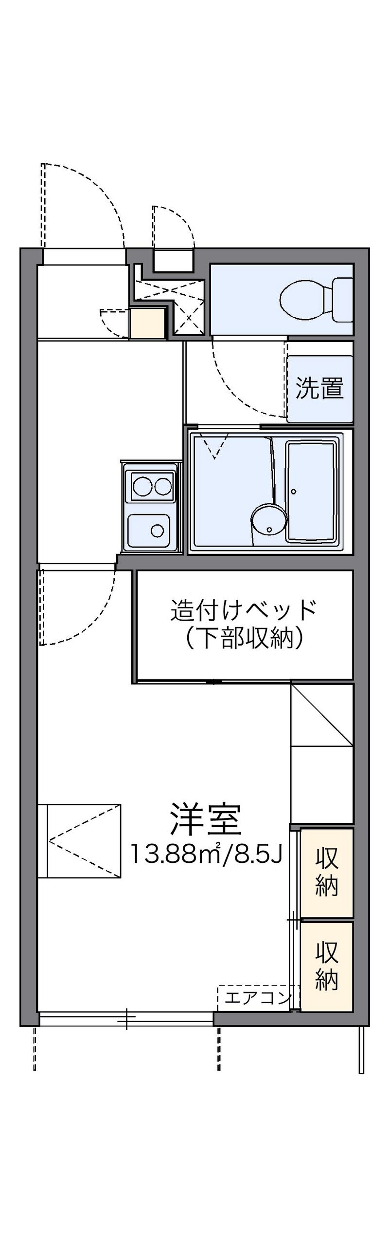 レオパレス桜坂 間取図