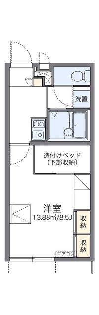 レオパレス桜坂 間取り図