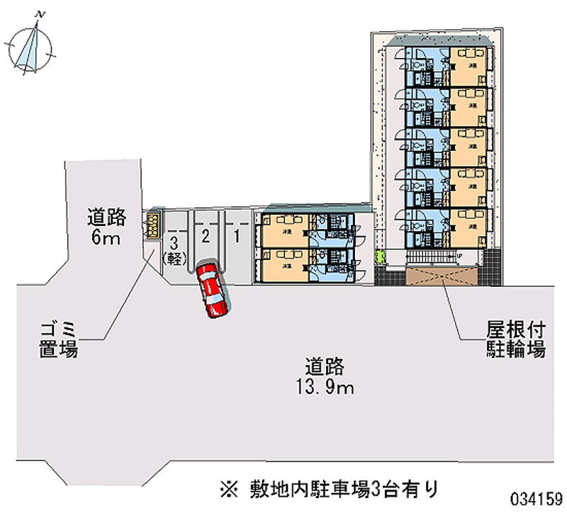 レオパレス森下 月極駐車場