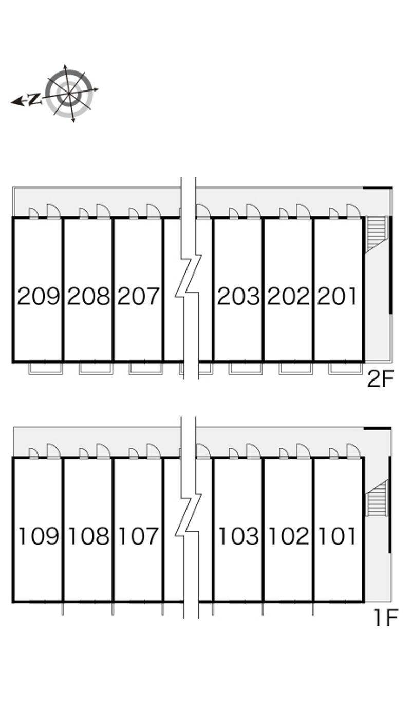 レオパレスオアシスⅡ 間取配置図