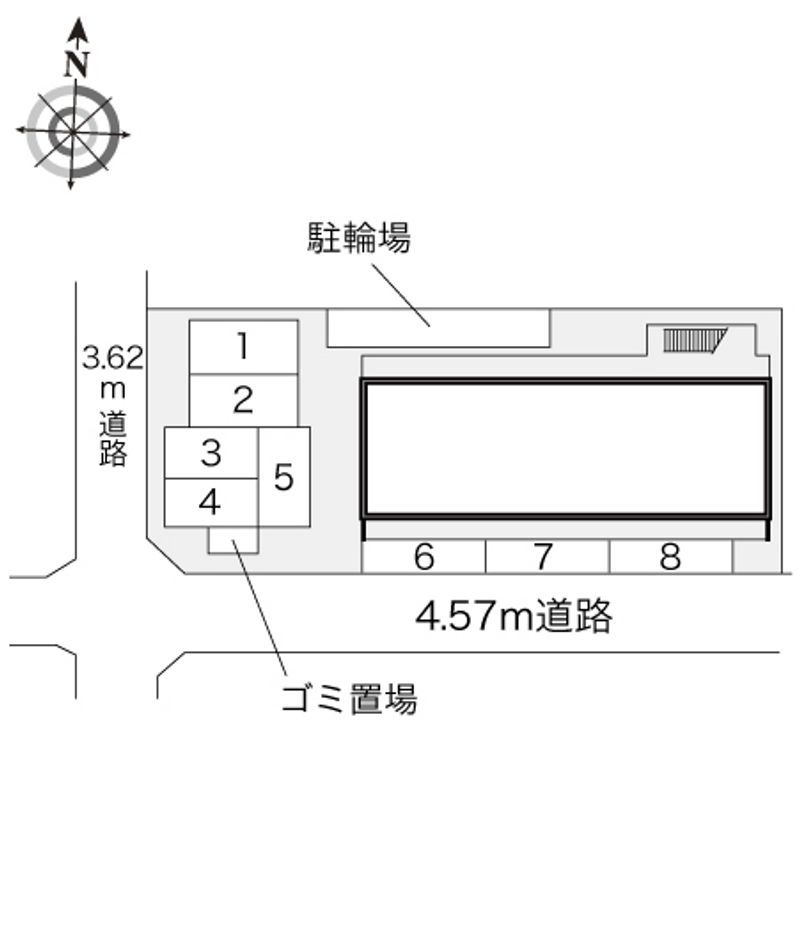 レオパレスコスモスⅡ 配置図