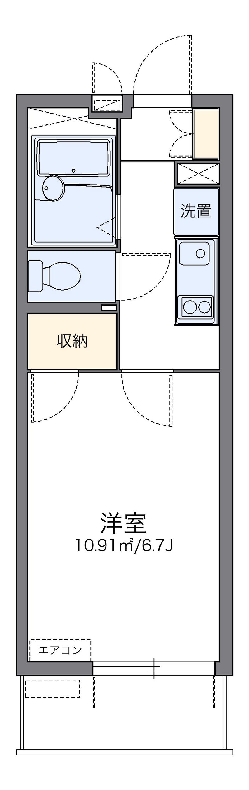 レオパレスクオラ 間取り