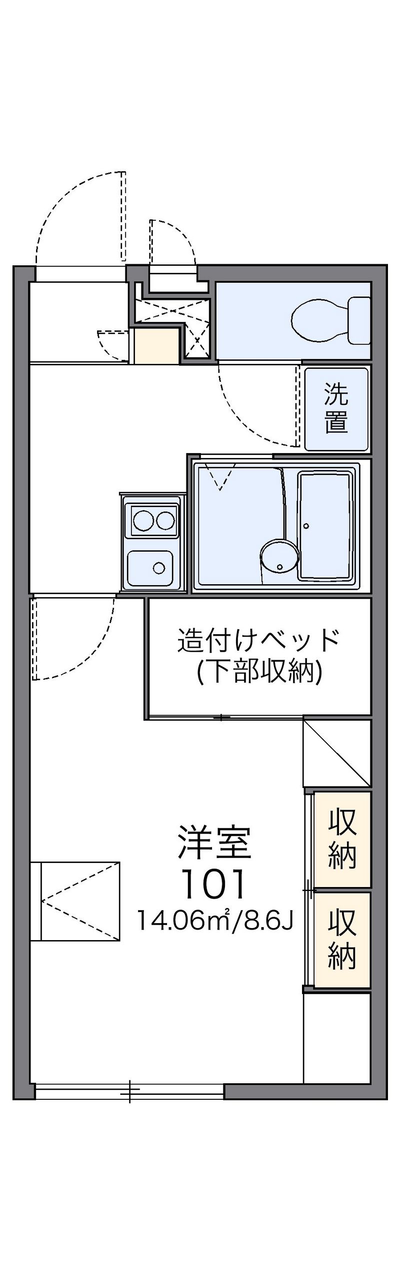 レオパレスルーチェ 間取図