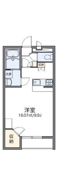 レオパレスメルベーユ廣　大川 間取り図