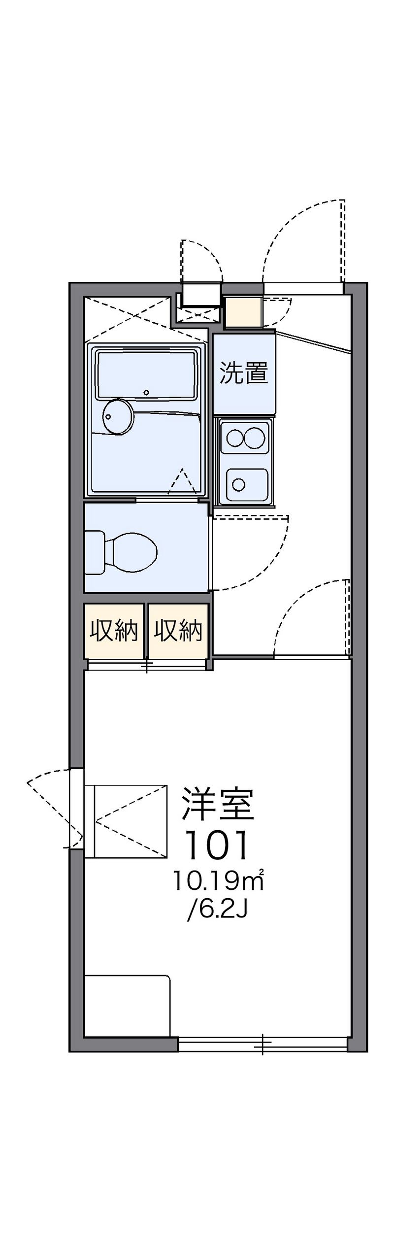 レオパレスフェレット 間取図