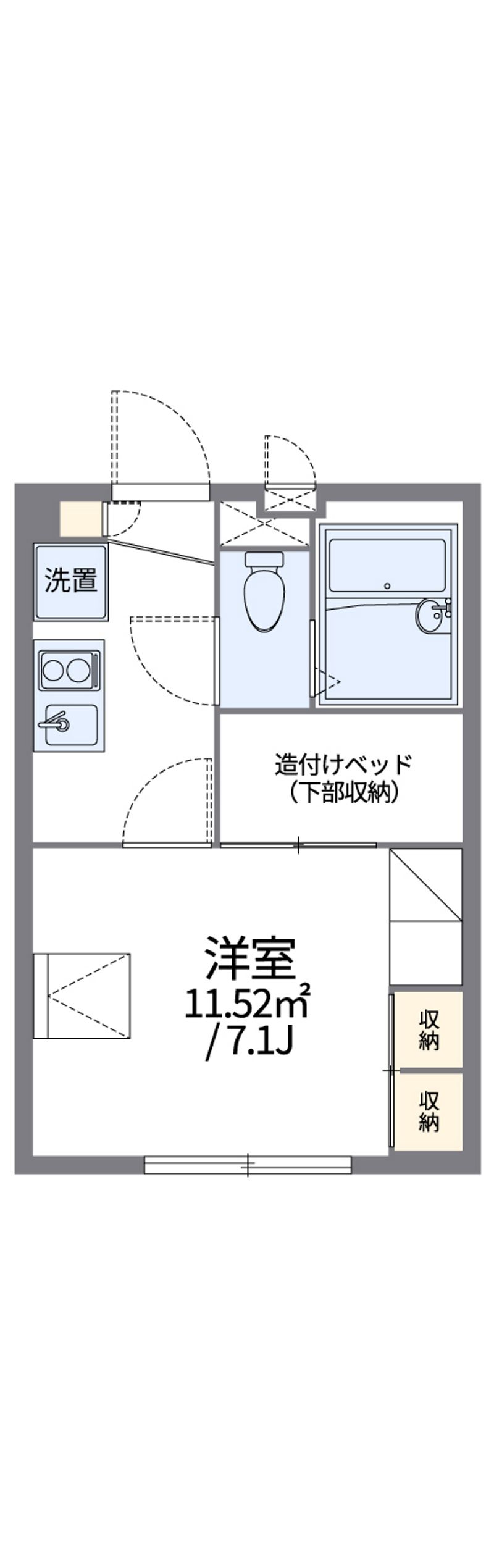 レオパレス大洋 間取図