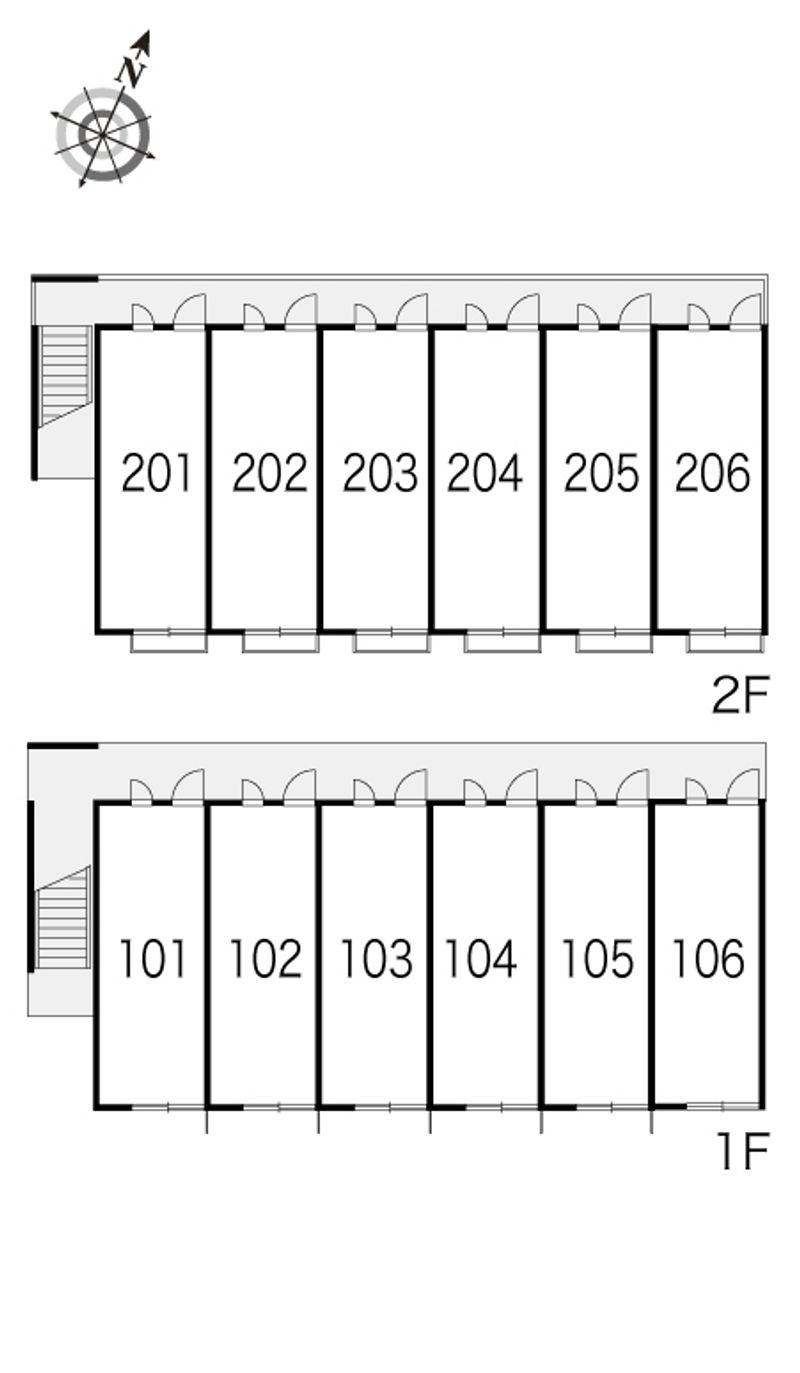 レオパレスプロシード 間取配置図