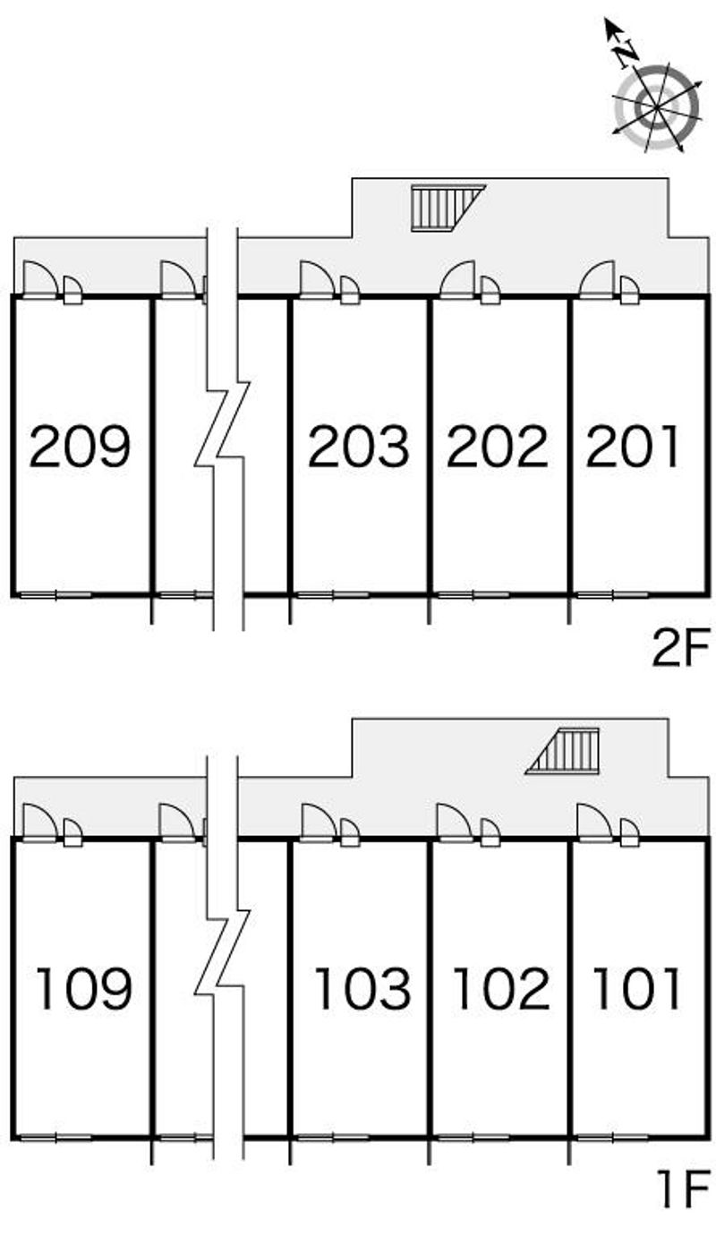 レオパレスミラベルガーデン 間取配置図