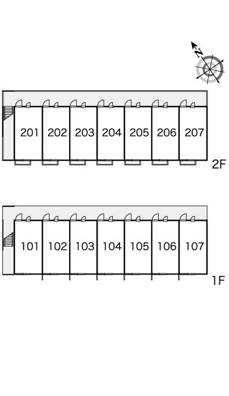 レオパレスＰＡＬＣＯＵＲＴ劉備 間取配置図