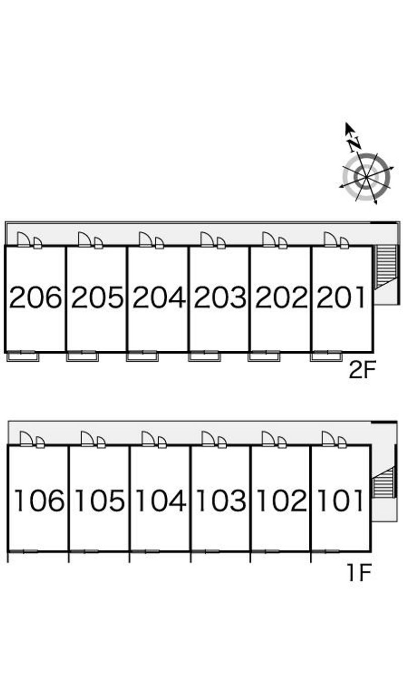 レオパレス関口 間取配置図