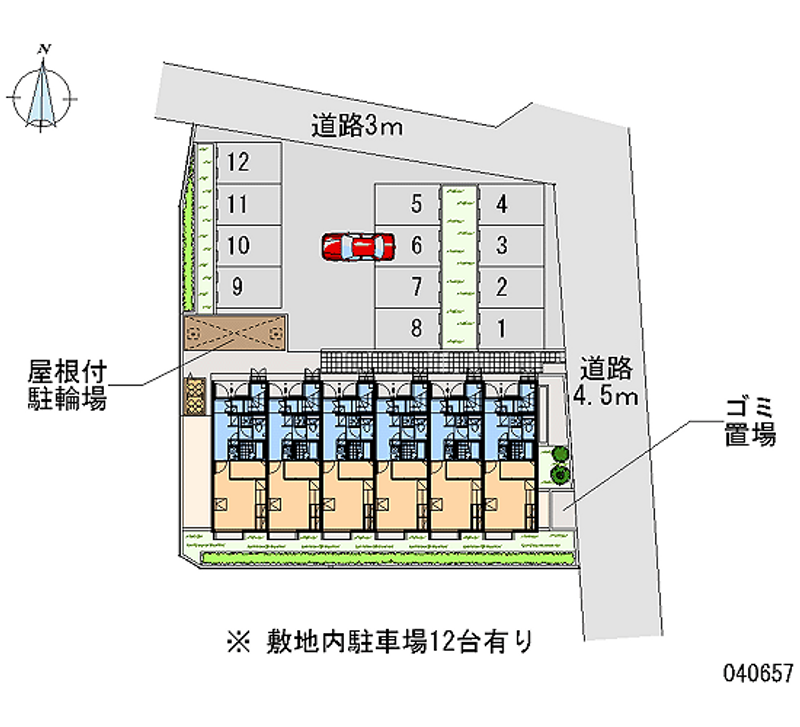 レオパレス千音寺 月極駐車場