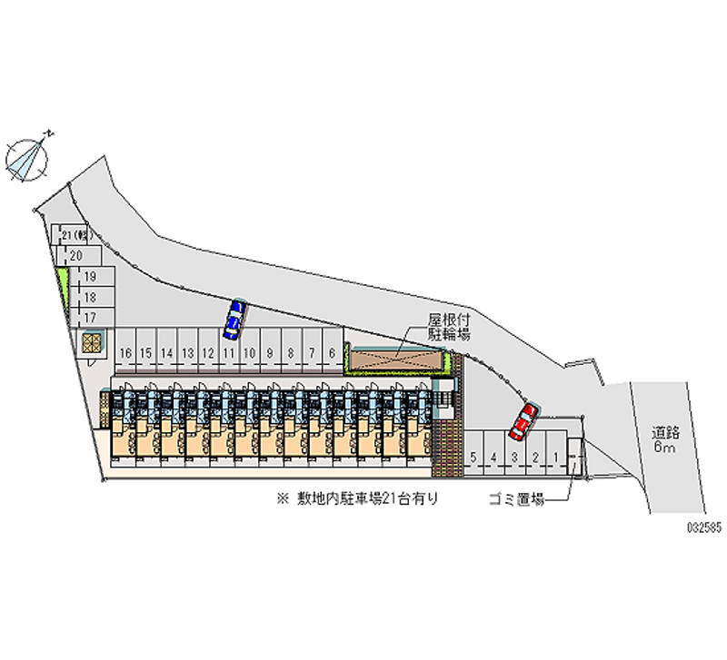 レオパレスＷａｖｅＩｍｐａｃｔ 区画図