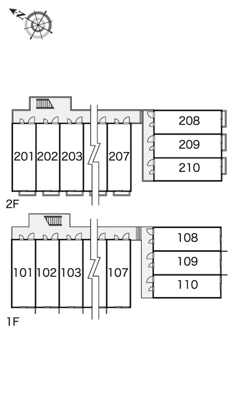 レオパレスオレンジコート 間取配置図