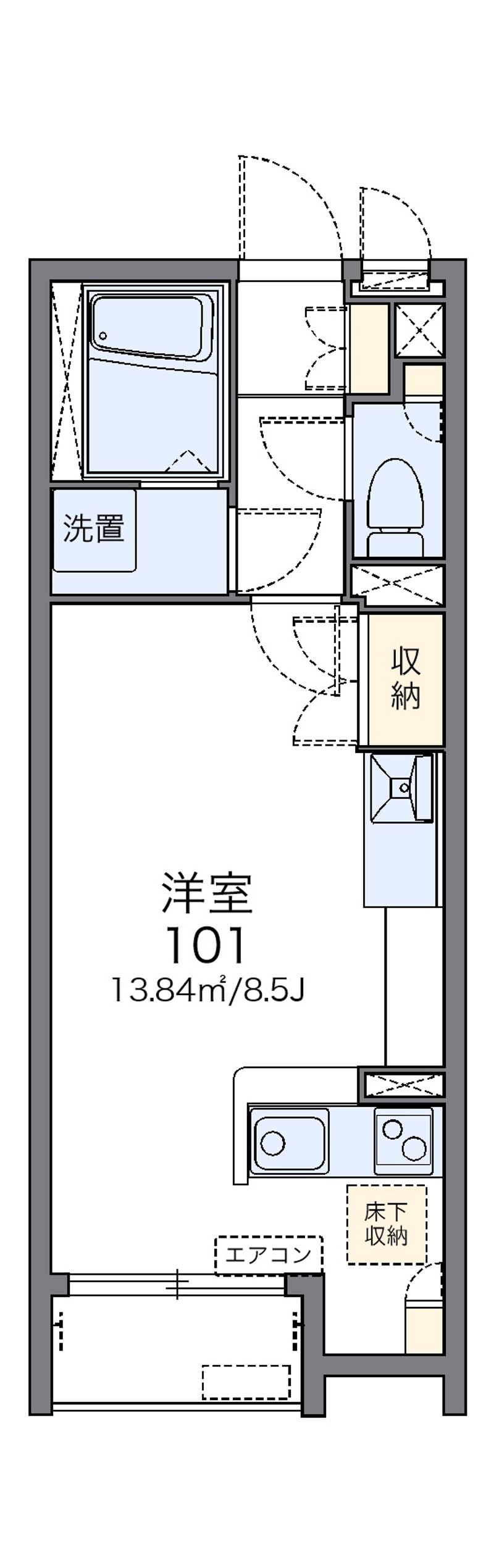 レオネクストＣＲＥＡ東館 間取図