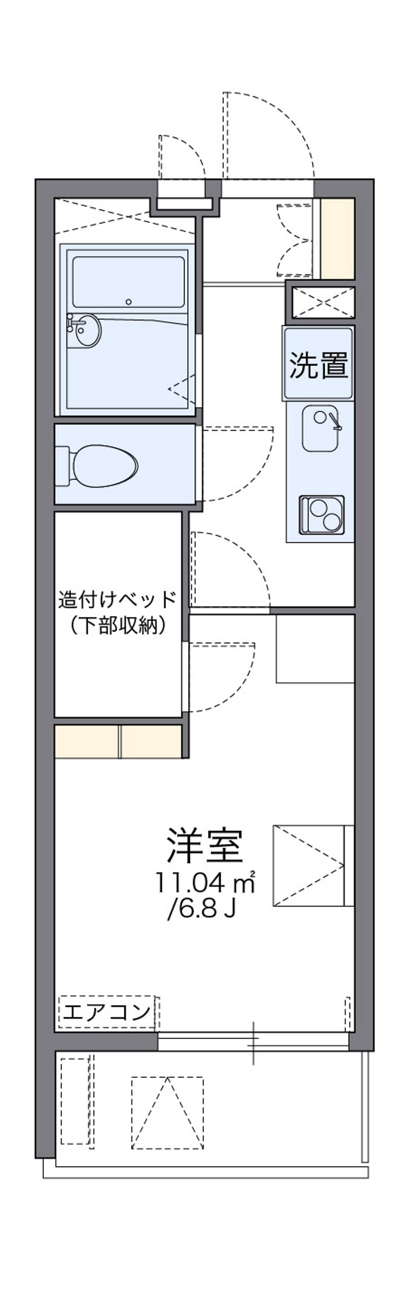 レオパレス海老川ハイツ 間取図