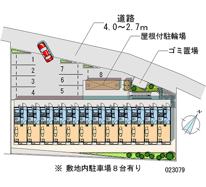 23079 Monthly parking lot