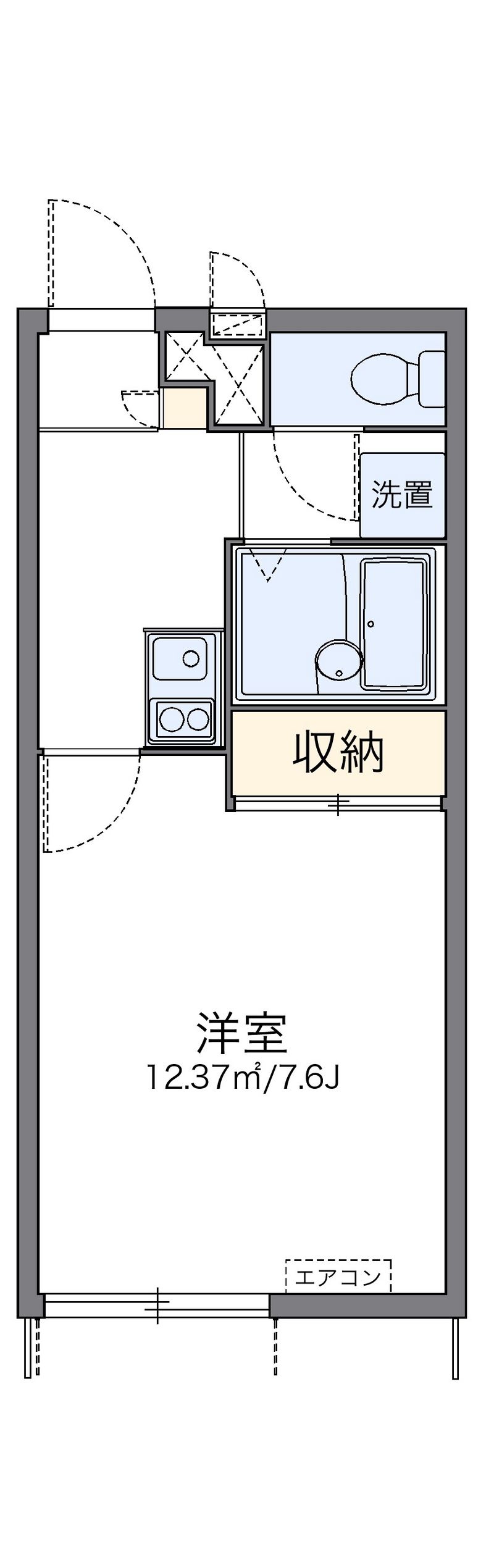 レオパレス彩 間取図